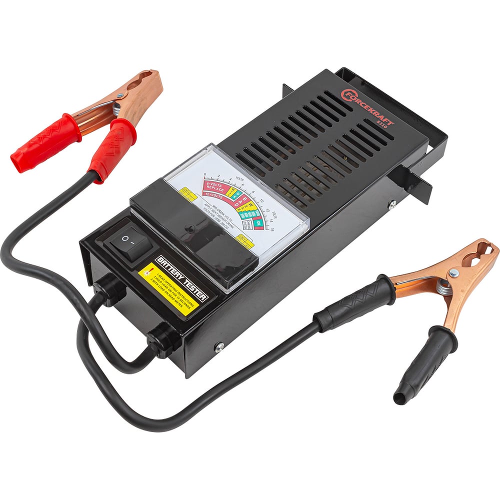 Изображение товара Тестер аккумуляторных батарей Forcekraft FK-8310 analog стрелочный 6V 12V 100А