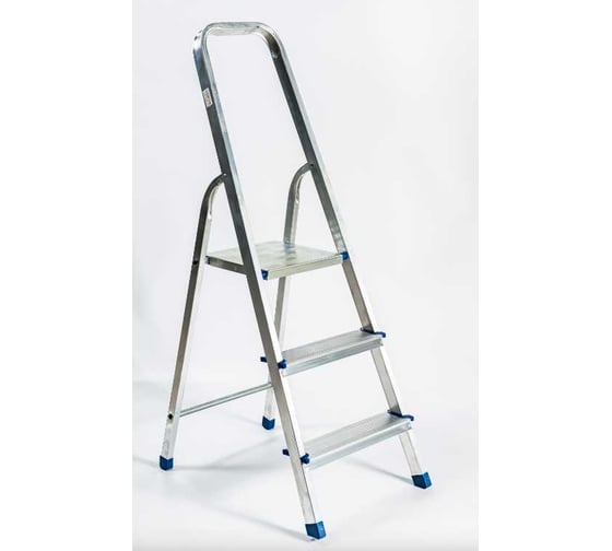Изображение товара Стремянка алюминиевая GEVA TRADE 3 ступеней, 60 см, 3.3 кг SAGT-03