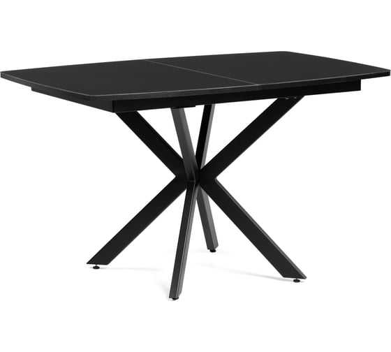 Изображение товара Стол стеклянный Woodville Палу 130(170)х80x76 черный 528469