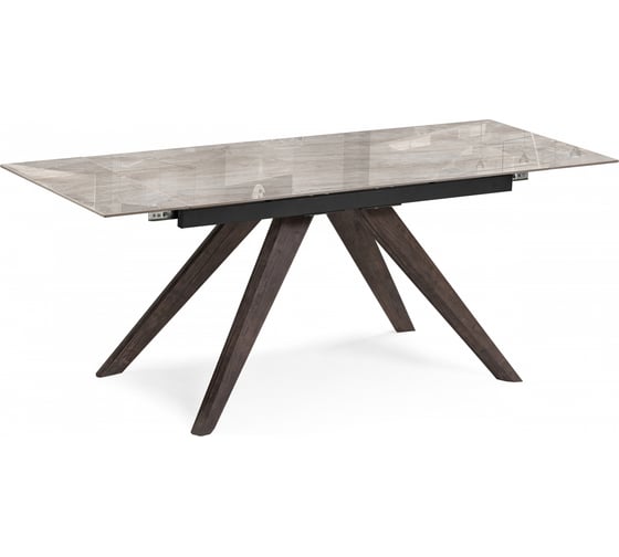 Изображение товара Керамический стол Woodville Морсби 140(200)х80x76 statuario cara / дуб монтана 588047