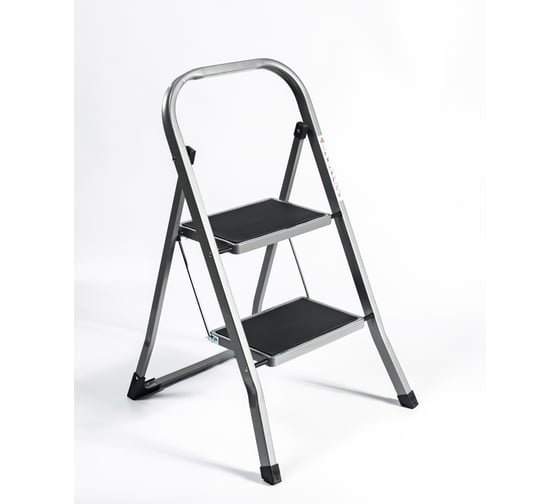 Изображение товара Стремянка стальная GEVA TRADE широкая 2 ступени WK6018F-2A WK6018J-2A