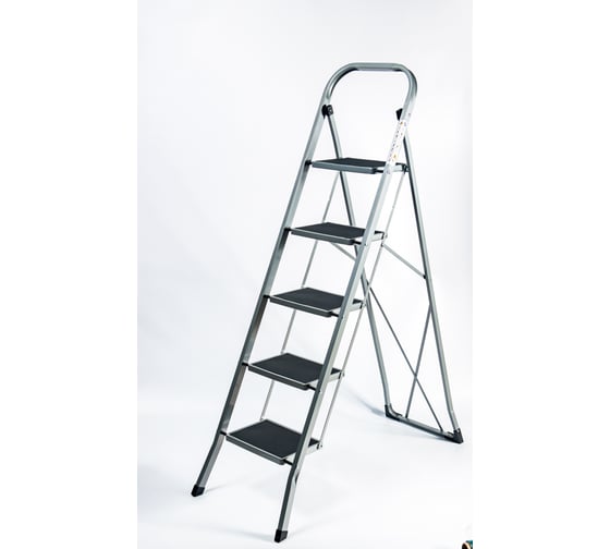 Изображение товара Стремянка стальная GEVA TRADE GEVA ШИРОКАЯ 5 ступени WK6018D-5C