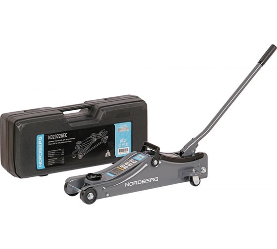 Изображение товара Домкрат подкатной для автолюбителя NORDBERG в кейсе 2 т N32022GEC
