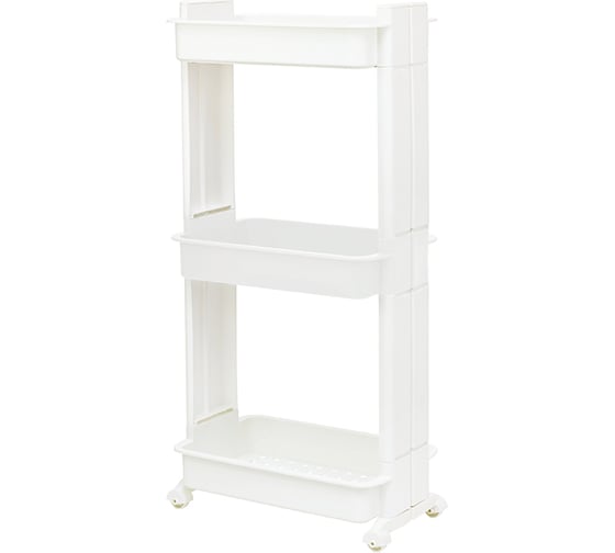 Изображение товара Стойка на колесах IDEA широкая, 3 секции, белый М 2733