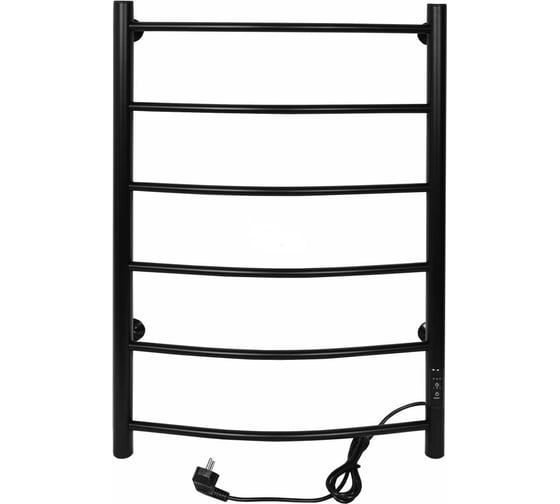 Изображение товара Электрический полотенцесушитель ТЕРА Ребро 500x800 (диммер, черный) ПСК-10-03д.ч