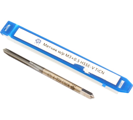 Изображение товара Метчик TLX М 3,0 0,5 м/р.HSSЕ-V GV3 покрытие TiCN ISO 529 74556