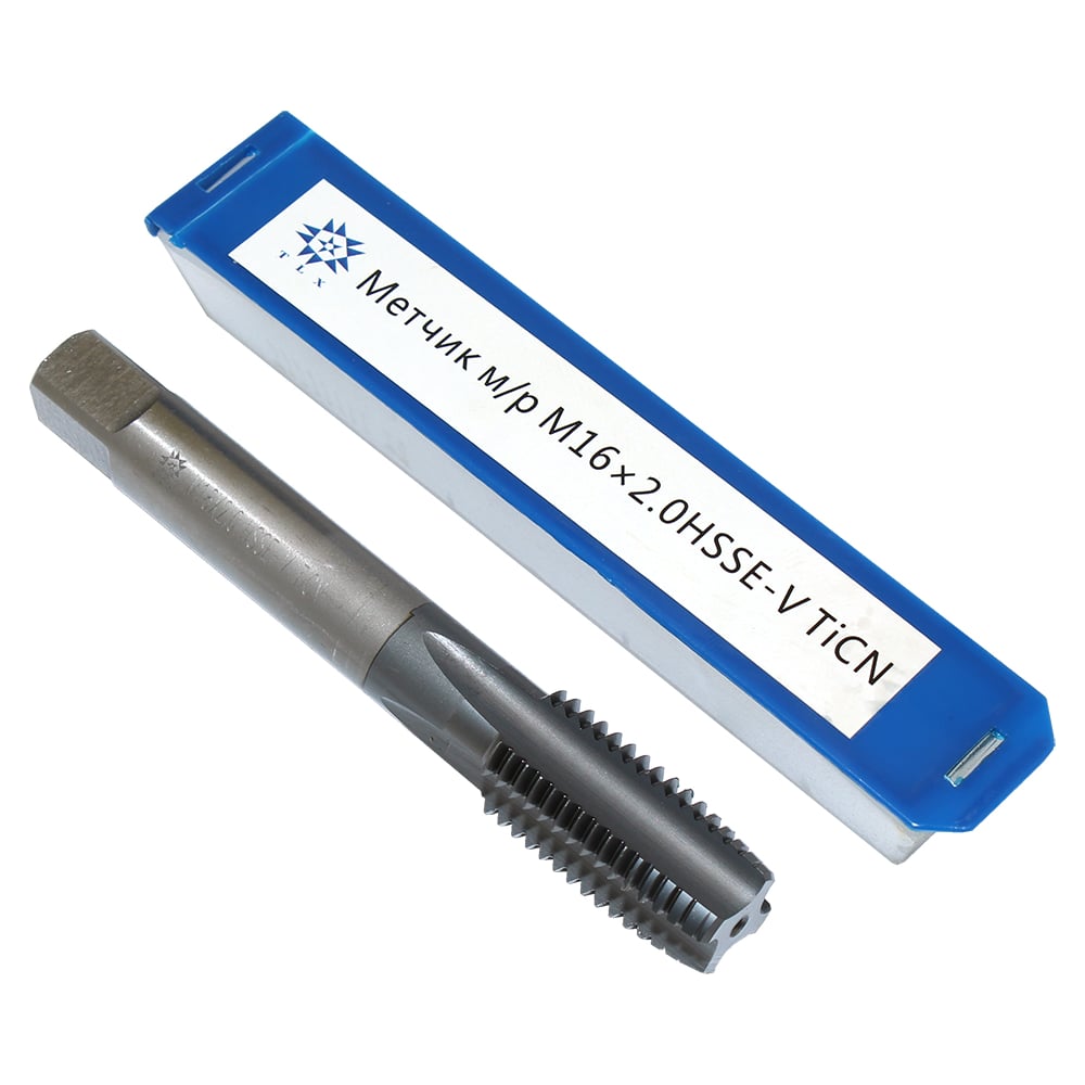 Изображение товара Метчик TLX М16 0 2,0 м/р HSS-E-V3 TiCN покрытие ISO 529 74564