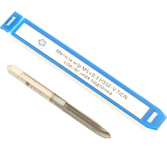 Изображение товара Метчик TLX М 5,0 0,8 м/р.HSSЕ-V GV3 спиральная подточка, покрытие TiСN ISO 529 74589