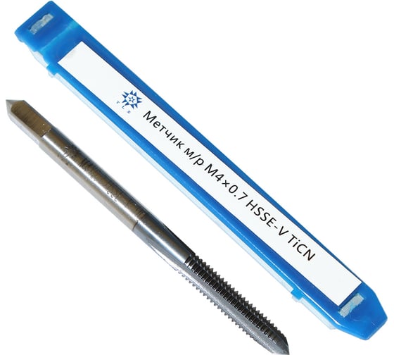 Изображение товара Метчик TLX М 4,0 0,7 м/р.HSSЕ-V GV3 покрытие TiCN ISO 529 74557