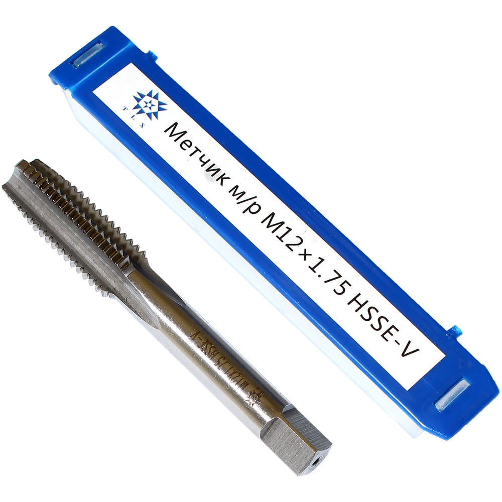 Изображение товара Метчик М12 1,75мм HSS-E-V3 стандарт ISO 529 для нарезки резьбы