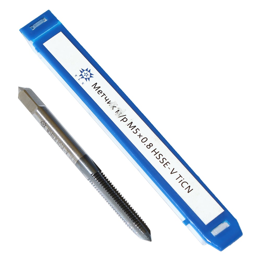 Изображение товара Метчик TLX М 5,0 0,8 м/р.HSSЕ-V GV3 покрытие TiCN ISO 529 74558