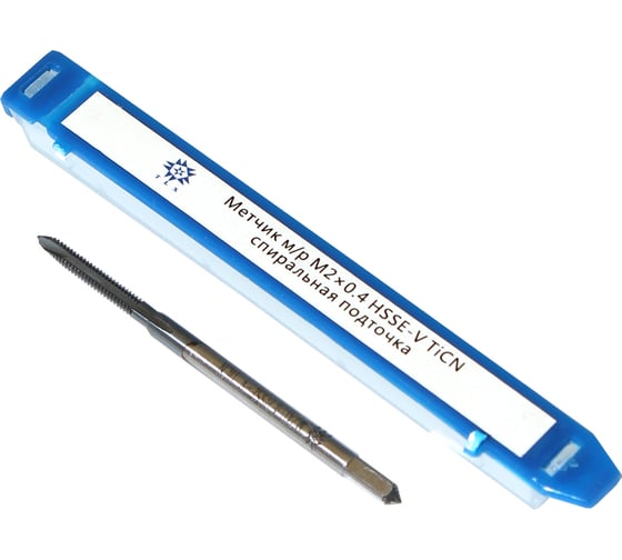 Изображение товара Метчик TLX М 2,0 0,4 м/р.HSSЕ-V GV3 спиральная подточка, покрытие TiСN ISO 529 74585