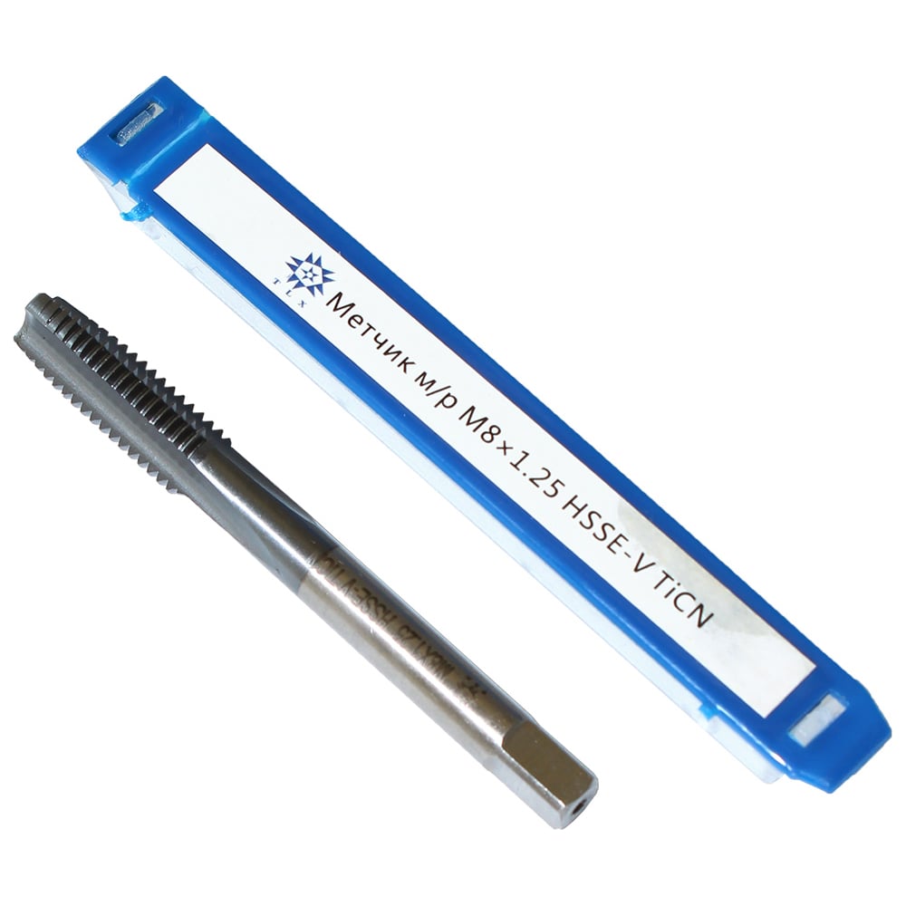 Изображение товара Метчик TLX М 8,0 1,25 м/р. HSSЕ-V GV3 TiCN ISO 529