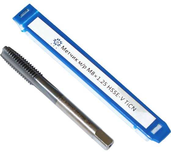 Изображение товара Метчик TLX М 8,0 1,25 м/р.HSSЕ-V GV3 покрытие TiCN ISO 529 74560