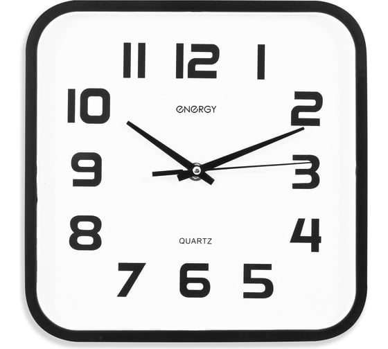 Изображение товара Настенные кварцевые часы ENERGY модель ЕС-08, квадратные, 009308