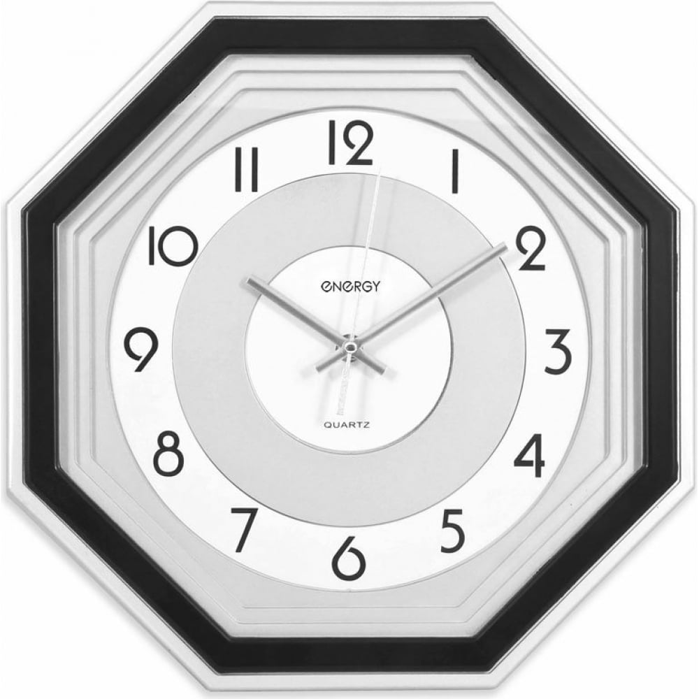 Настенные кварцевые восьмиугольные часы ENERGY часы наручные механические мужские d 4 3 см водонепроницаемые