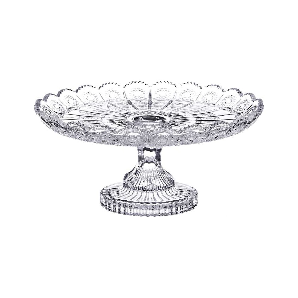 Изображение товара Тортовница Lefard Muza Crystal на ножке диаметр 30 см стекло