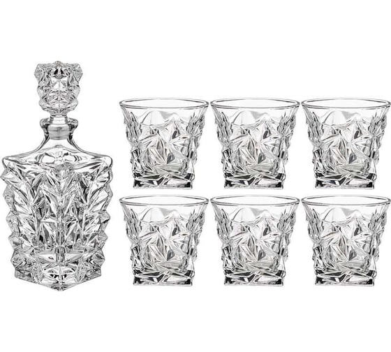 Изображение товара Набор для виски Lefard muza 7пр.: штоф + 6 стаканов 900/300 мл 195-211