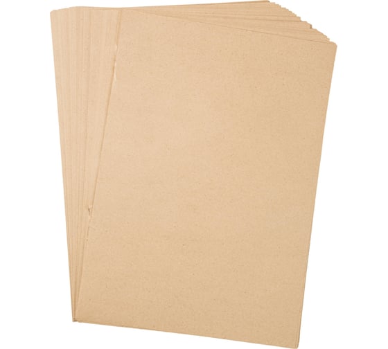 Изображение товара Крафт-бумага оберточная ООО Комус в листах А3, 297x420 мм 78 г/кв.м, 100 листов, марка А 1348385