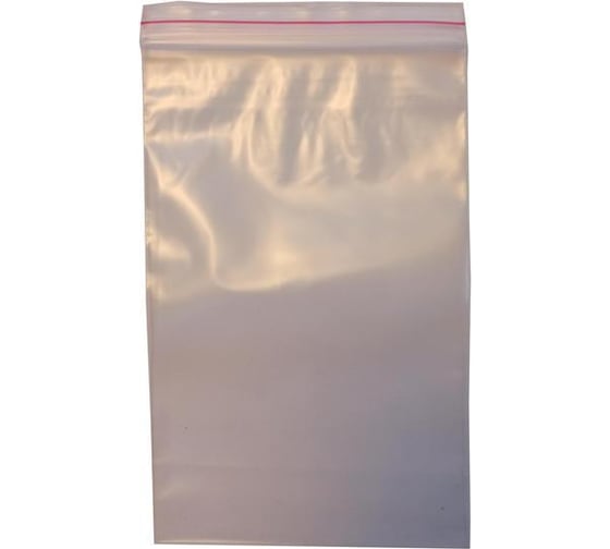 Изображение товара Пакет ООО Комус с замком Zip Lock 10x15 см, 100 мкм, 100 шт 1757464