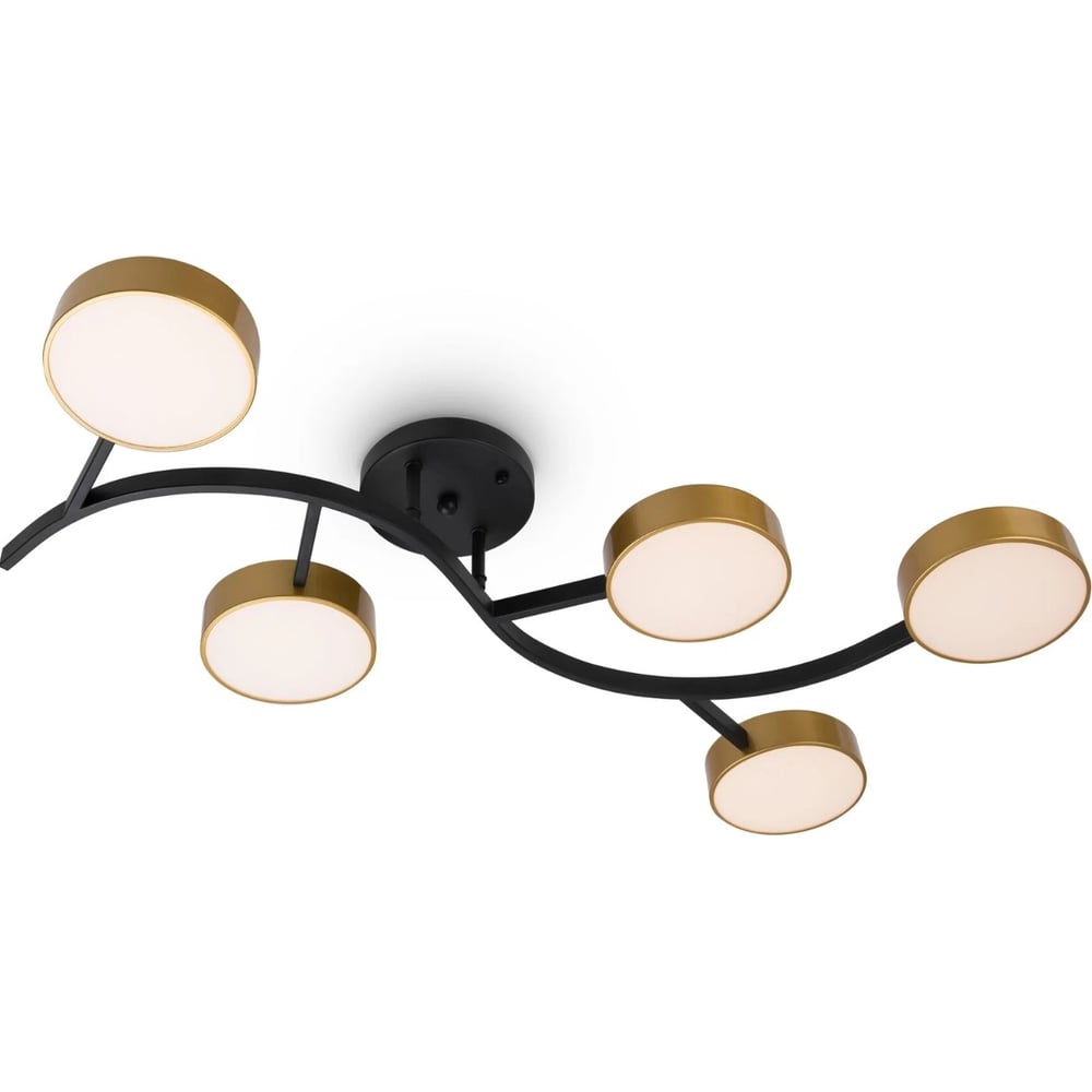 Изображение товара Потолочный светильник Freya Tibo черный с золотом 85 см для современной гостиной