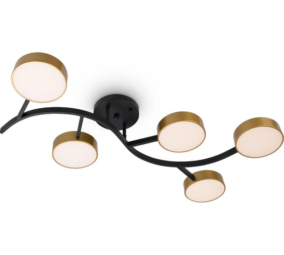 Изображение товара Потолочный светильник Freya Tibo Черный с Золотом FR6048CL-L10GB