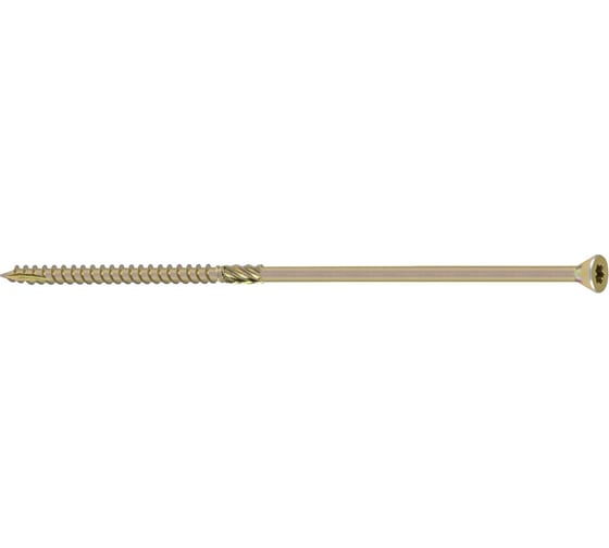 Изображение товара Конструкционный саморез BULLIT TORX25 4.5x40, желтый, потайной, 10 шт. 14-0016300