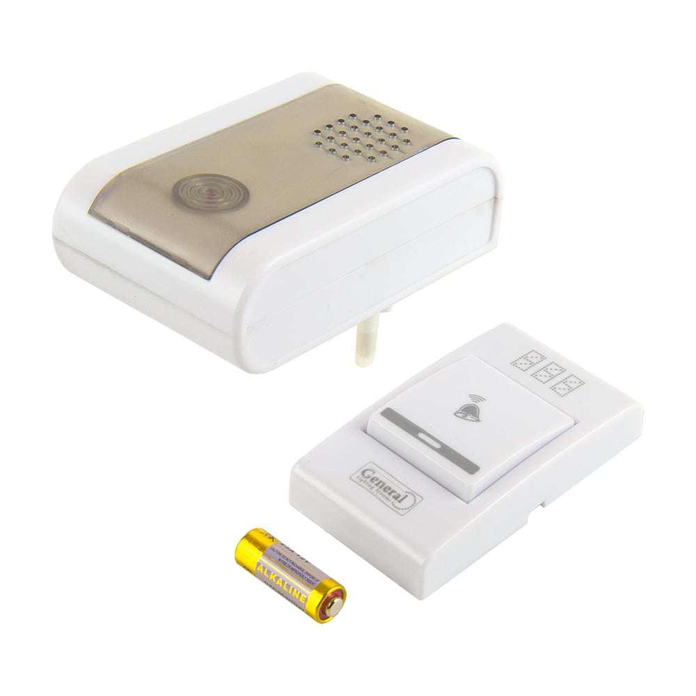 Изображение товара Беспроводной звонок General Lighting Systems GDB-220V-001 с 36 мелодиями и световой индикацией