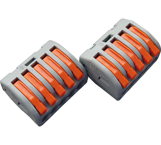 Изображение товара Клемма универсальная строительно - монтажная 5-проводная General Lighting Systems GTER3-05, упаковка 50 шт, 800483