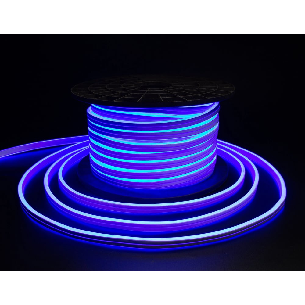 Изображение товара Гибкий двусторонний неон TEAMPROF 50м синий для улицы, IP65