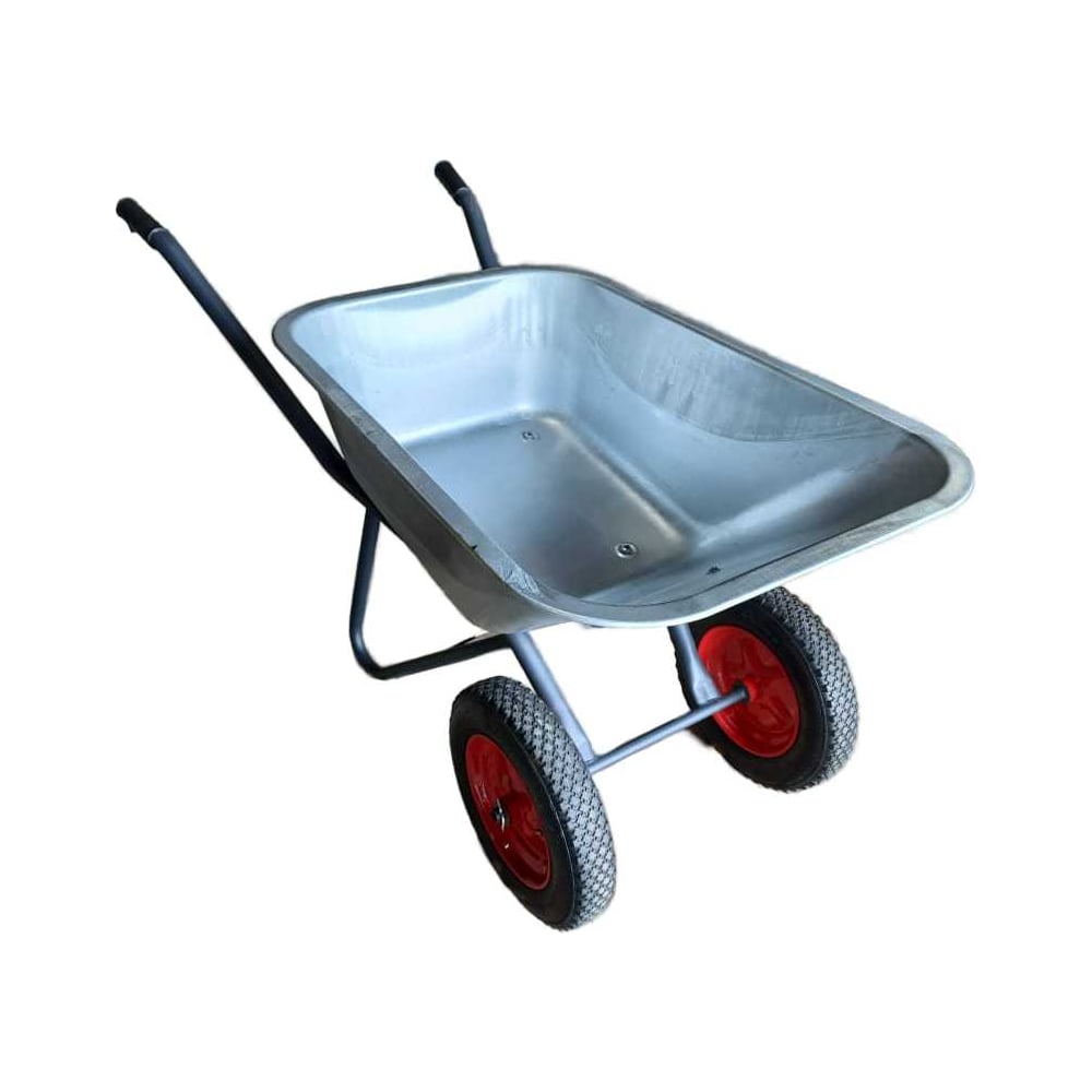 Изображение товара Строительная тачка двухколесная GEVA TRADE с кузовом 110 л и грузоподъемностью 220 кг