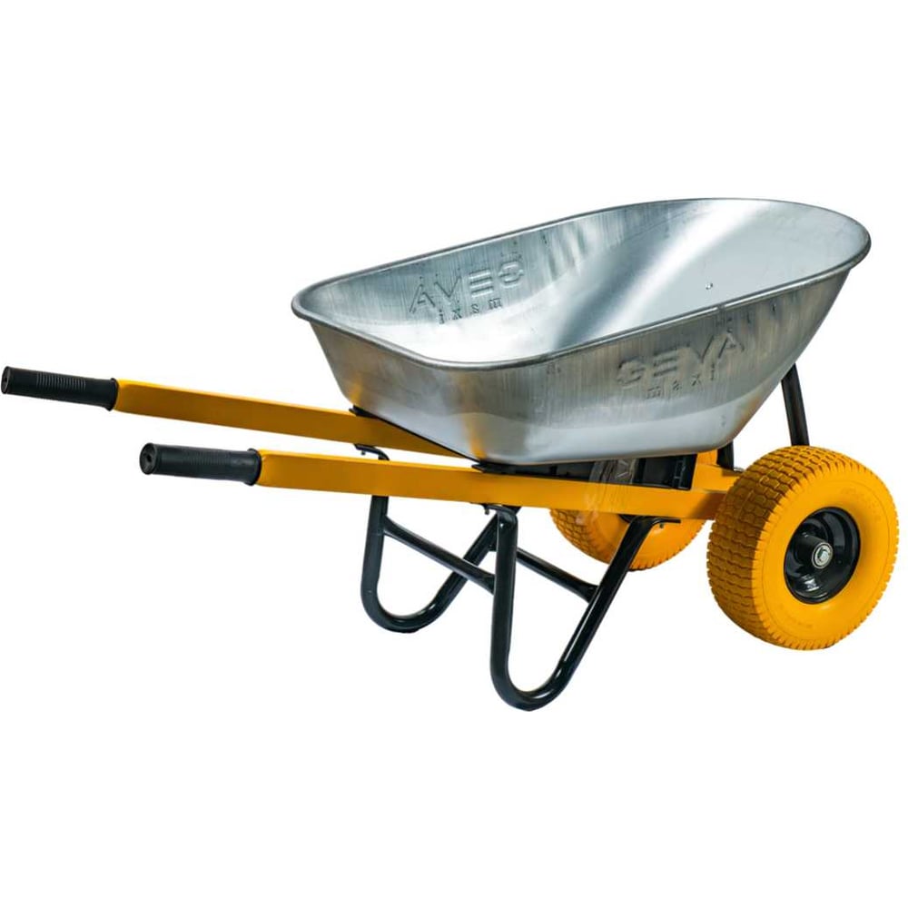 Изображение товара Тачка двухколесная GEVA TRADE GEVA MAXI 140л с полиуретановыми колесами