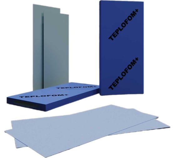 Изображение товара Подложка для ламината Teplofom+ 1250x600x3 мм, 1 упаковка - 20 листов 4650128223216