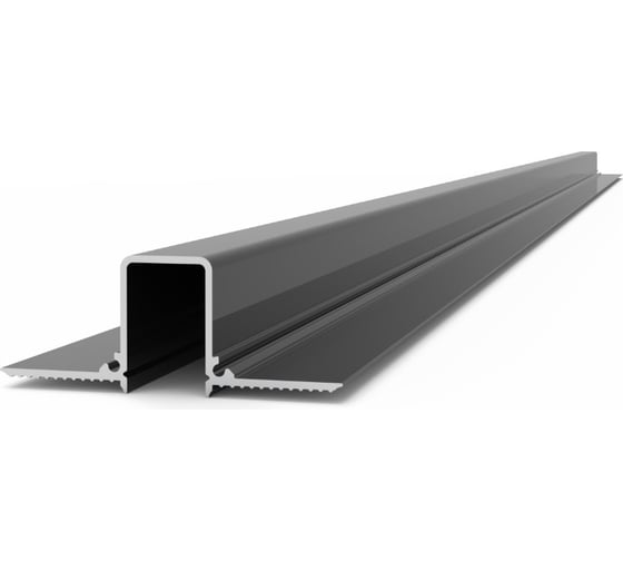 Изображение товара Разделитель стеновой для подсветки ДИАЛ 2000 - 6063 Т5 черный матовый 4687205228222