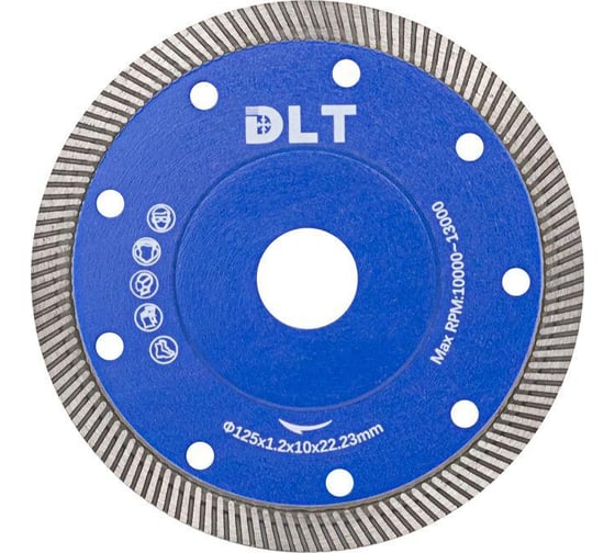 Изображение товара Диск алмазный №19 SUPER THIN TURBO, 125 мм DLT 1424