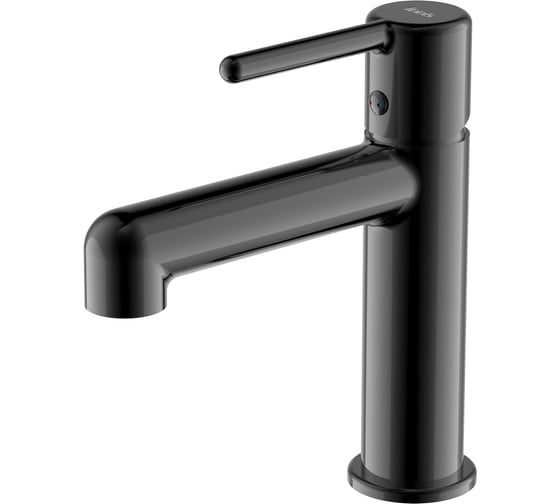 Изображение товара Cмеситель для умывальника IDDIS Aiger, черный глянцевый, AIGGB00i01