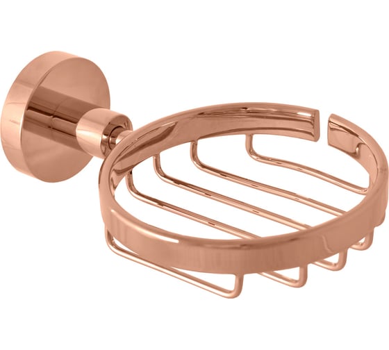 Изображение товара Мыльница металлическая настенная RavSlezak, розовый золотистый глянцевый COA0301ZRL