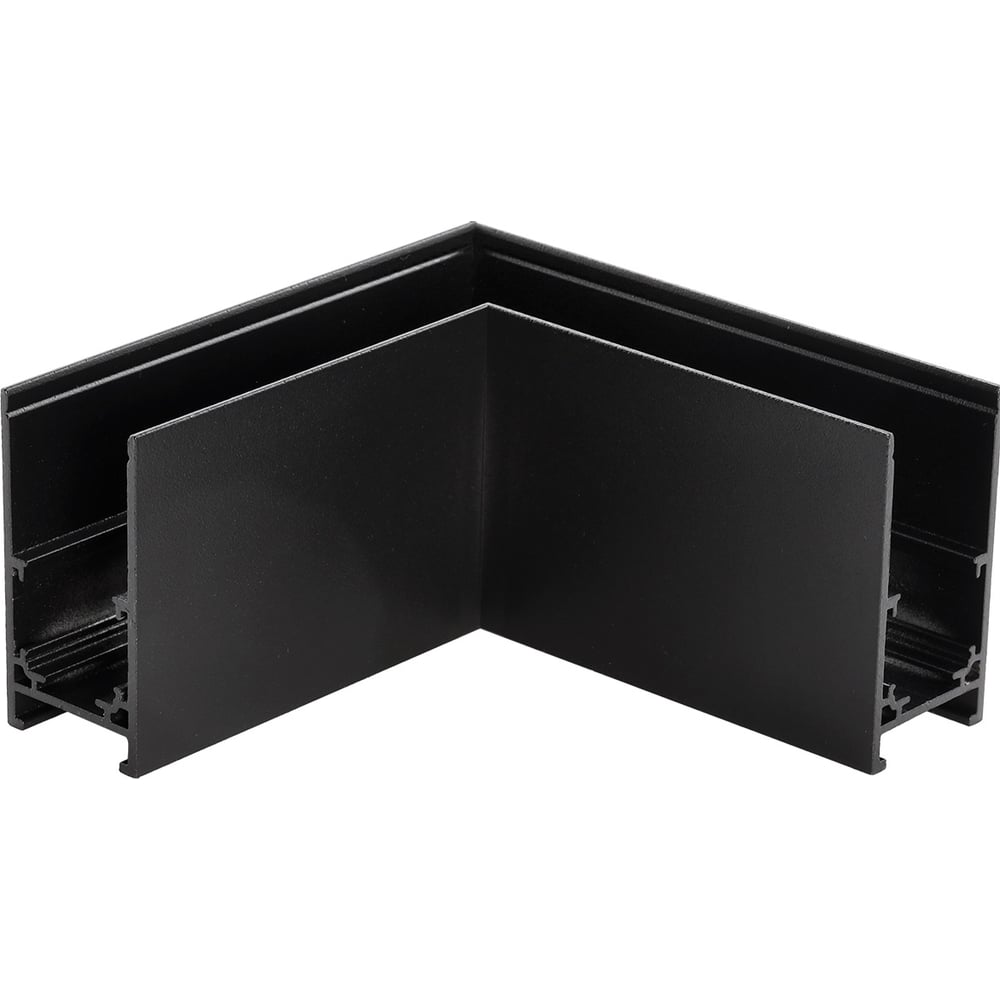 Изображение товара Накладной горизонтальный угол для магнитных шинопроводов Smartbuy 48В IP20 черный SBL-MNGAB