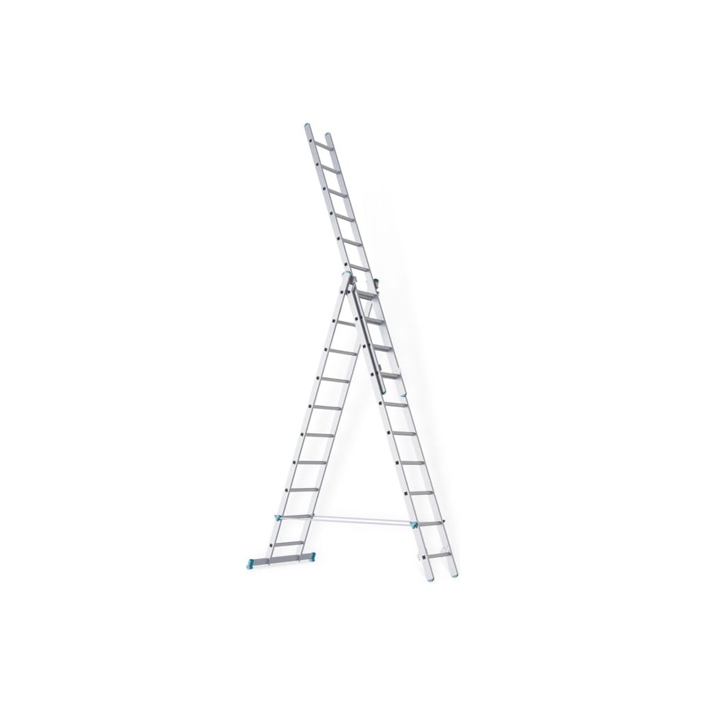 Изображение товара Трехсекционная лестница GEVA TRADE GEVA 3x6 LTGT-306 алюминий регулируемая