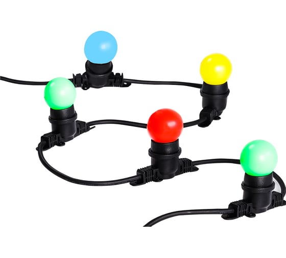 Изображение товара Гирлянда Smartbuy Белт лайт 10 м+1,5 м сетевой провод (шаг 0,25 м), 40 патронов Е27, 220В, IP65 SBL-BL-10M-40