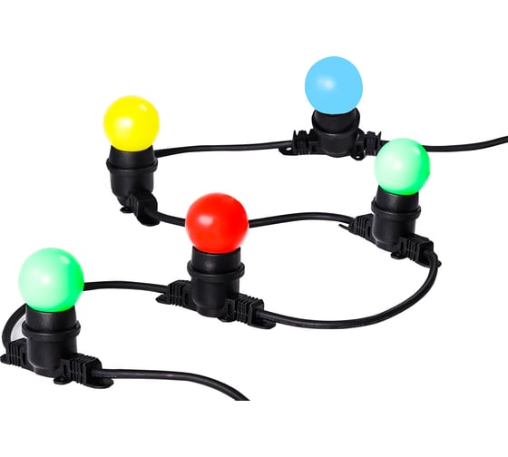 Изображение товара Гирлянда Smartbuy Белт лайт 5 м+1,5 м сетевой провод (шаг 0,25 м), 20 патронов Е27, 220В, IP65 SBL-BL-5M-20