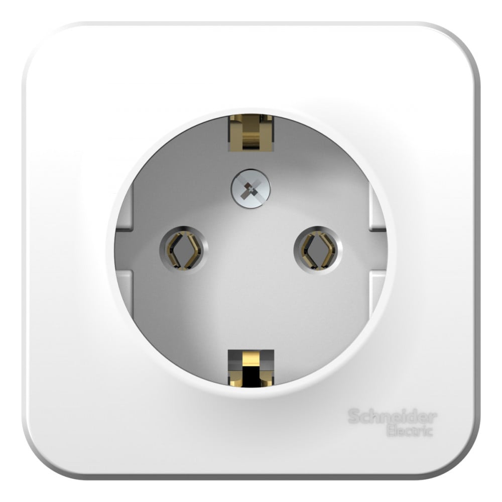Изображение товара Розетка Systeme Electric BLANCA с заземлением белая