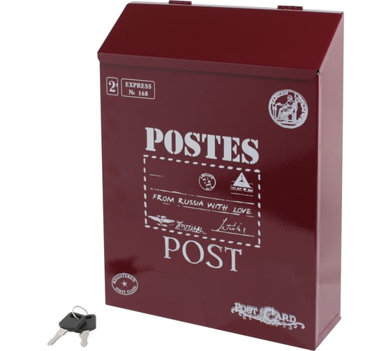 Изображение товара Ящик почтовый Аллюр №3010 винно-красный 16592