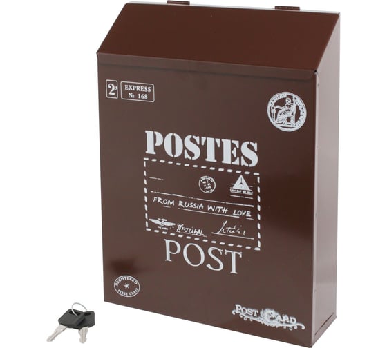 Изображение товара Ящик почтовый Аллюр №3010 шоколадно-коричневый 16602