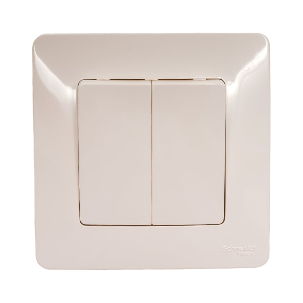 Изображение товара 2-клавишный проходной переключатель Sistema Electric Blanca 10А IP20 бежевый