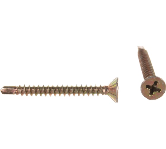 Изображение товара Оконный саморез Госкреп желтые, сверло, 3.9х35 мм, 40 шт. 1-0022040