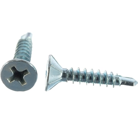 Изображение товара Оконный саморез Госкреп белые, сверло, 3.9х19 мм, 500 шт. 1-0021670