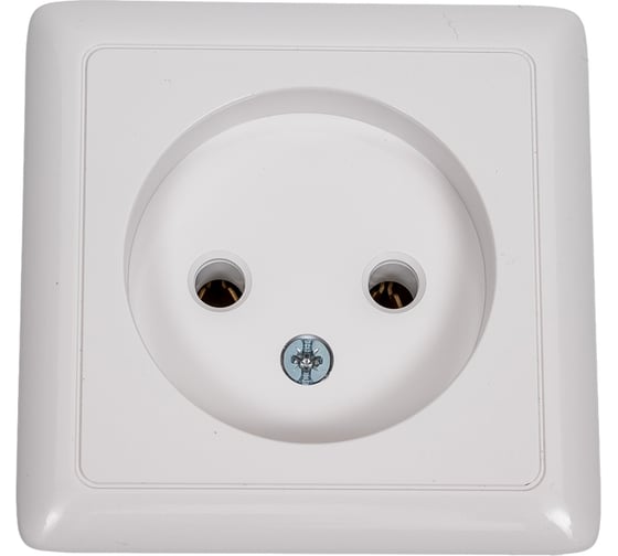 Изображение товара Розетка Systeme Electric ХИТ, О/У, без заземления, без шторок, белый RA10-131I-B