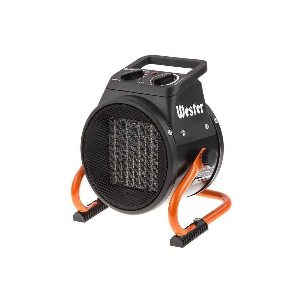 Изображение товара Тепловентилятор электрический WESTER TBK-2000 2 кВт, 197 м3/ч, 20 м2, 1.38 кг, керамический ТЭН 556646