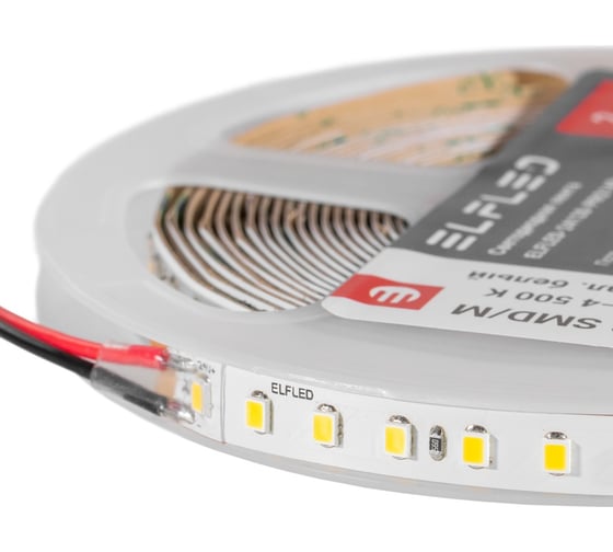 Изображение товара Лента светодиодная ELF LED PRO140, 128/м (2835), 24В, 12Вт/м, 5м, белый нейтральный 4000-4500К ELFLED-24128-PRO140nw